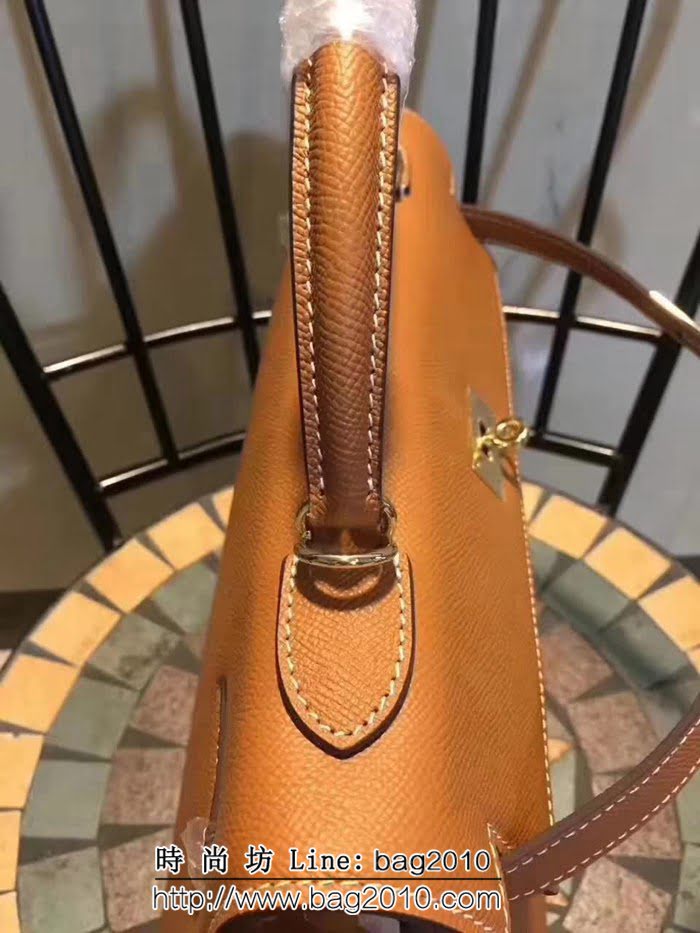 愛馬仕Hermes 牛皮手掌紋凱莉包 時尚手提包 0AM1613